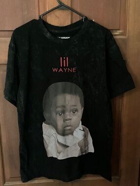 Lil Wayne Black Graphic Short Sleeve Tee